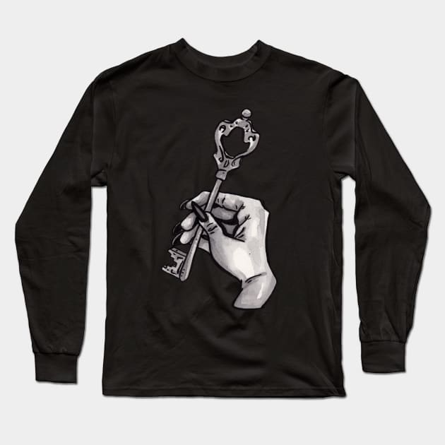 Witch's Key Long Sleeve T-Shirt by JenTheTracy